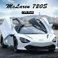 【MagicT】1:24 Scale McLaren 720S สังกะสีอัลลอยด์รถรุ่น W/ แสง &amp; เสียง &amp; ดึงกลับ Effect Die Cast Cars ของขวัญของเล่นคอลเลกชันสำหรับชาย