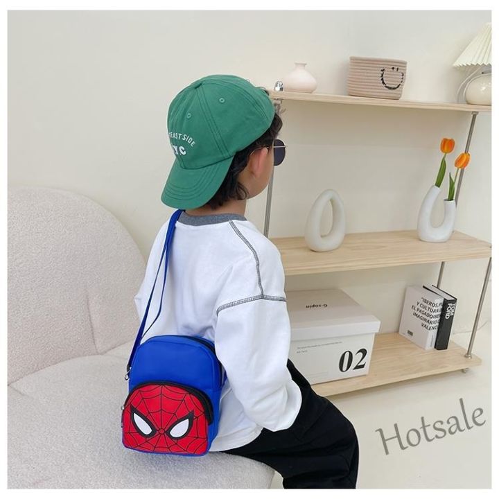 hot-sale-c16-korean-version-childrens-casual-messenger-bag-boys-spiderman-shoulder-kids-cartoon-cute-girls-coin-purse-travel-backpack