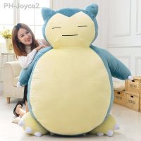 【LZ】⊙∈✹  Pokémon Snorlax Brinquedo de Pelúcia com Zíper para Crianças Apenas Capa Travesseiro Sem Enchimento Boneca Anime Grande Macia Presente Kawaii Natal 30-200cm