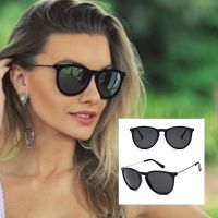 Kacamata Hitam Bundar Mata Kucing Desainer Merek Kacamata Hitam Wanita Retro Kacamata Hitam Wanita Klasik Mengemudi Vintage Oculos De Sol Feminino