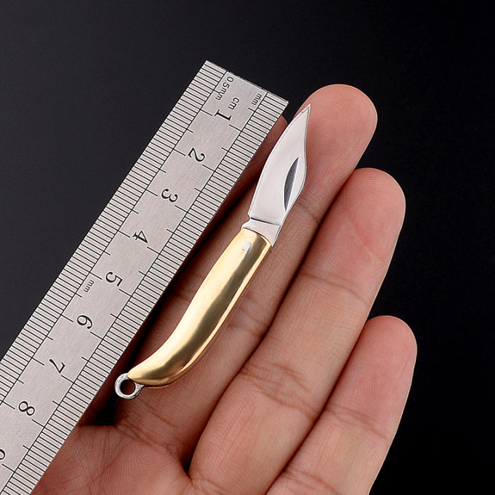 pendant-cutter-tool-portable-keychain-brass-cleaver-self-defense-pocket-folding-knife