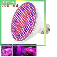 12W 200 LED Plant Grow Light Bulbs E27 Lamp for Indoor Plants Growth Flower Greenhouse Vegetable Plants Growing QB7LA