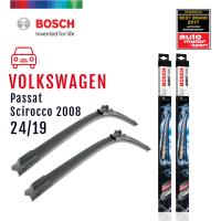 Bosch ใบปัดน้ำฝน Volkswagen Scirocco ปี 2008-2014 ขนาด 24/19 นิ้ว รุ่น Aerotwin