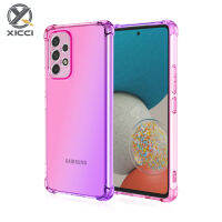 XICCI เคสโทรศัพท์ Samsung A53 5G,ไล่ระดับสีเคสซิลิโคนอ่อน TPU คลุมด้านหลังกันกระแทก