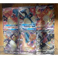 6Pcs/set Pokemon Flash Cards PTCG Classic Charizard Series V VMAX GX Gift Toys Anime Game Collection Cards