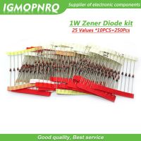 25Values *10PCS=250Pcs 1W Zener Diode Assorted kit 3V ~ 33V Assortment Set  IGMOPNRQ