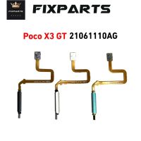 สําหรับ Xiaomi Poco X3 GT ลายนิ้วมือ เซ็นเซอร์ ปุ่ม Touch ID เครื่องสแกนคีย์ Flex Cable Ribbon Mi PocoX3 GT 21061110AG Finger Flex Cable