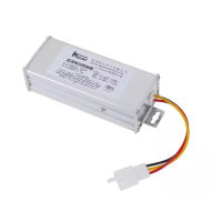 RONGJINGMALL น้ำหนักเบาอะแดปเตอร์แปลงไฟ48V-120V 24V-60V เป็น12V-15A/180W สำหรับ Skuter Listrik ตัวแปลง DC