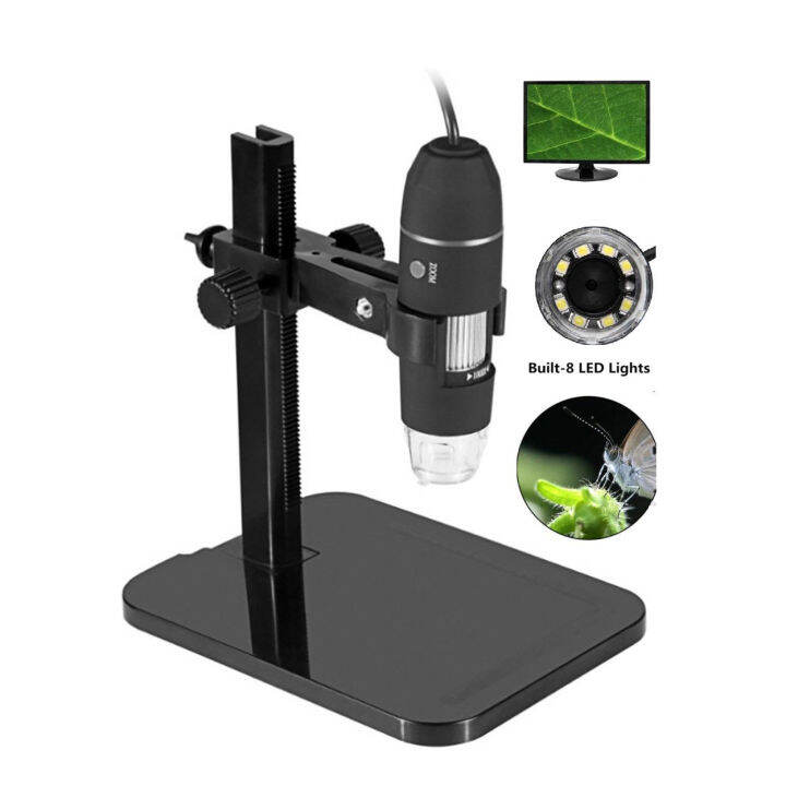 8 LED USB Digital Microscope Magnification Zoom Endoscope with Stand