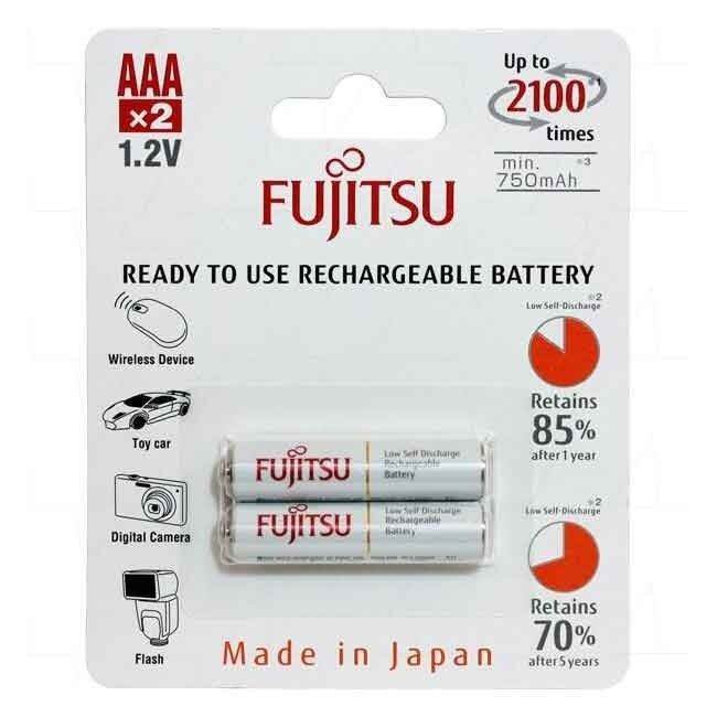 Fujitsu V Mah Ready To Use Nimh Low Self Discharge Rechargeable