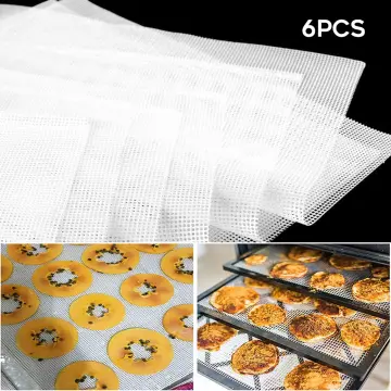 10 Pack Silicone Dehydrator Sheets Non-stick Food Fruit Reusable Steamer  Mesh