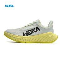 HOKA รองเท้าผู้ชายและรองเท้าผ้าใบสตรีดูดซับแรงกระแทกพื้นรองเท้า X2สีเหลืองเทาหนึ่งคาร์บอนพื้นแผ่นรองคาร์บอนนุ่ม