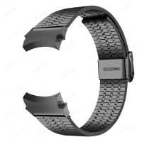 ✺﹊❅ 20mm Galaxy watch 4 6 classic band 46mm 47mm 42mm 43 for samsung galaxy watch 4 5 band 44mm 40mm 5 pro 45mm No gaps Steel correa