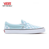 VANS CLASSIC SLIP-ON - COLOR THEORY CHECKERBOARD CANAL BLUE รองเท้า ผ้าใบ VANS ชาย หญิง