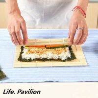 ชีวิต. Pavilion 24X24ซมแผ่นม้วนซูชิทำซูชิธรรมชาติไม้ไผ่แผ่นรองซูชิ Non-Stick ผ้าม่านซูชิเครื่องทำมือเครื่องทำซูชิเครื่องมือหรูหรา