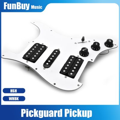 ‘【；】 3-Ply HSH Loaded Prewired Electric Guitar Pickguard 11 Hole Hsh Pickups Pre Wired Single-Coil Humbucker Magnet Pickups