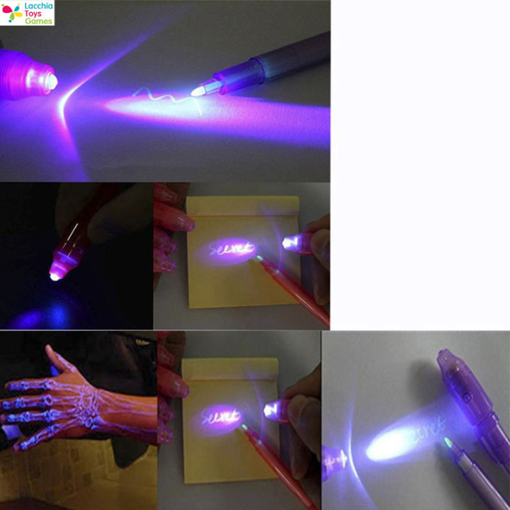 lt-ready-stock-7-pcs-uv-light-pen-set-invisible-ink-pen-kids-spy-toy-pen-with-built-in-uv-light-gifts-and-security-marking1-cod