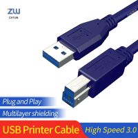 【NEW】 CarbonCOPY USB 3.0สายเครื่องพิมพ์ USB ความเร็วสูง USB พิมพ์ตัวผู้พิมพ์ B สายสำหรับข้อมูล Epson เครื่องพิมพ์ฉลากดีเอซียูเอสบีเครื่องพิมพ์ USB