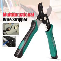 Multi Tool 8  Wire Stripper Cable Cutting Scissor Stripping Pliers Cutter 1.6-4.0mm Hand Tools Ferramentas Herramientas Green