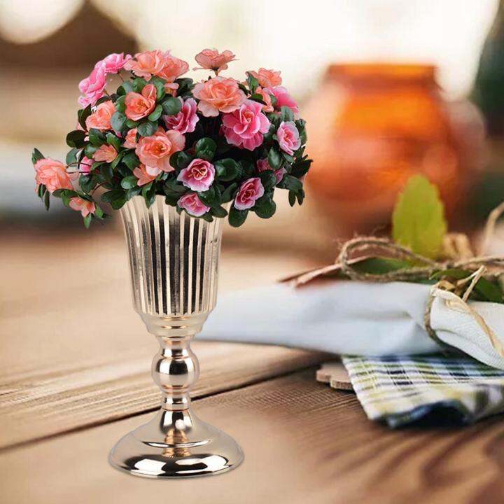 Loviver Iron Flower Vase Stem Bunch Gold Bouquet Floral Arrangement