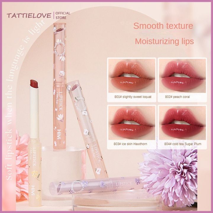 Tattielove Hivi Flower Language Lipstick Set Box Velvet Lip Glaze ...