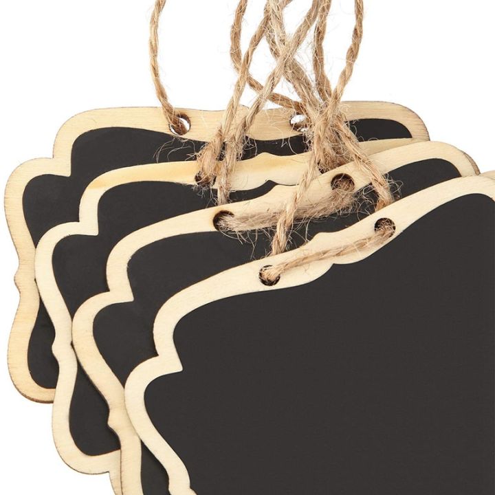 36pcs-mini-chalkboards-signs-hanging-wooden-chalkboard-tags-double-sided-message-board-with-hanging-string
