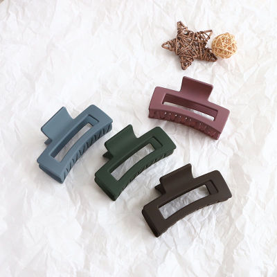 Hot 1Pc Matte Solid Claws ผม Elegant อะคริลิคใสคลิปผม Hairpins Barrette Headwear สำหรับหญิงสาวอุปกรณ์เสริมผม Gifts