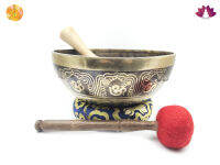 Singing bowl มีลาย ขนาด23ซม.น้ำหนัก1287กรัม"