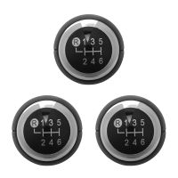 3X Car 6 Speed Abs Plastic Mt Gear Shift Knob for Toyota Corolla 1.8Mt 2007-2013 / Rav4 Avensis Yaris D4D Lever Stick