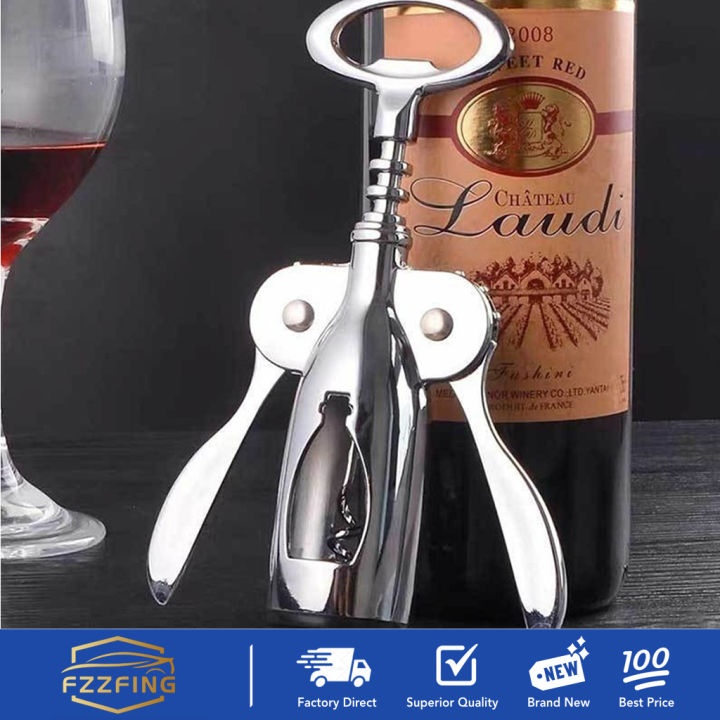 Stainless Steel Wing Corkscrew Wine Opener, Waiters Corkscrew Cork and Beer  Cap Bottles Opener Remover, Used in Kitchen Restaurant Chateau and Bars