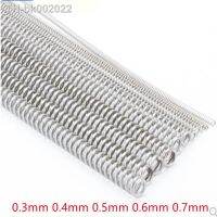 ❆❡ 2-5pcs/lot 0.3mm 0.4mm 0.5mm 0.6mm 0.7m 304 Stainless Steel Long Spring Y-type Compression Spring Outer Dia 3-6mm Length 300mm