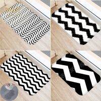 Nordic Black Geometric Floor Mat Diatom Mud Super Absorbent Rugs Bedroom Decor Bath Quick Dry Entrance Doormat Non-slip Carpet
