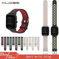 ♛☃ Mijobs 20mm Sports Silicone Wrist Strap For Xiaomi Huami Amazfit Bip Youth Smart Watch Huami Watch 2 Replacement Band Smartwatch