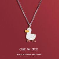 2023 Trend trendy fashion cute cartoon lady collarbone necklace fashion net red to duck necklace for women jewelry