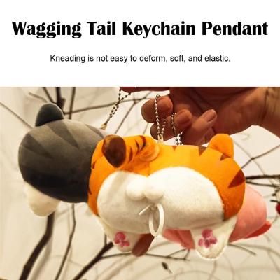 Cute Cat Plush Toy Will Wag Its Tail Cute Plush Wagging Pig Fart Buttocks Tail Buttocks Doll Peach Honey Cat Pendant A9E0