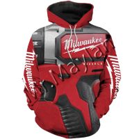 [In stock] 2023 New Fashion ins3D Print Beautiful Milwaukee Tools Sportswear Hoodie Leisure Streetwear  s Hoodies Jacke Personalized name and logo