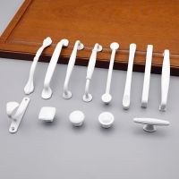 ✚ White 96/128mm Cabinet Pulls Drawer Pulls Kitchen Door Handles and Knobs Metal Cabinet Handles Furniture Handle Knob