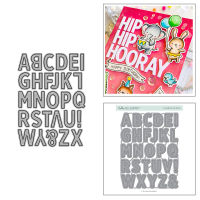 AZ ตัวอักษรภาษาอังกฤษตัดโลหะตายสำหรับ DIY สมุดภาพกระดาษการ์ดตกแต่งหัตถกรรมลายนูน 2022 ใหม่ตาย-ygdds