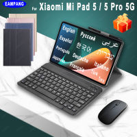 For Xiaomi Pad 5 Keyboard Case Xiaomi Pad 5 Pro m 5 English Russian Spanish Arabic French Hebrew Korean Portuguese Keyboard