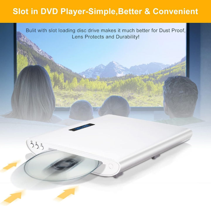 famishow-slot-in-dvd-player-for-tv-all-region-free-dvd-player-with-av-hdmi-output-and-usb-input-hdmi-cable-remote-control-and-av-cable-included-wall-mountable-white