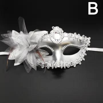 1pc Masquerade Mask For Women With Lace & Rhinestones, For Party &  Performance