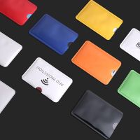 10 pcs Anti-Scan Card Sleeve Credit RFID Card Protector Anti-magnetic Aluminum Foil Portable Bank Card Holder Household Security Systems