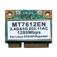 การ์ด MT7612EN 1200ม. อะแดปเตอร์ Wifi Mini PCI-E สำหรับ Linux-Sta/ap- /Repeater การ์ดเชื่อมต่อเครือข่าย LWK3825