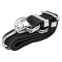 X Autohaux 4pcs 1 Meter Black Motorcycle Luggage Strap Elastic Tie Down Strap with Hook