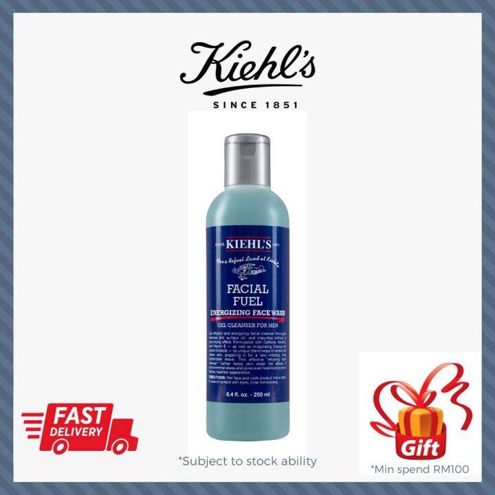 KIEHL'S FACIAL FUEL ENERGIZING FACIAL WASH FOR MEN 250ML Lazada