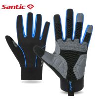 hotx【DT】 Cycling Gloves Windproof Touchscreen Gel for and Men MTB