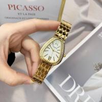 PABLO RAEZ Women Luxury Snake Style Quartz Dress Watch Fahion Steel Lady Casual Clock Gold Simple Female Girls Party Wristwatch