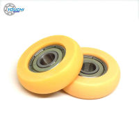 2pcs OD 36mm Rowing Machine Pulleys POM Round Rollers With 608 Bearing BSR60836-10 Nylon 8x36x10mm Plastic Coated Bearings