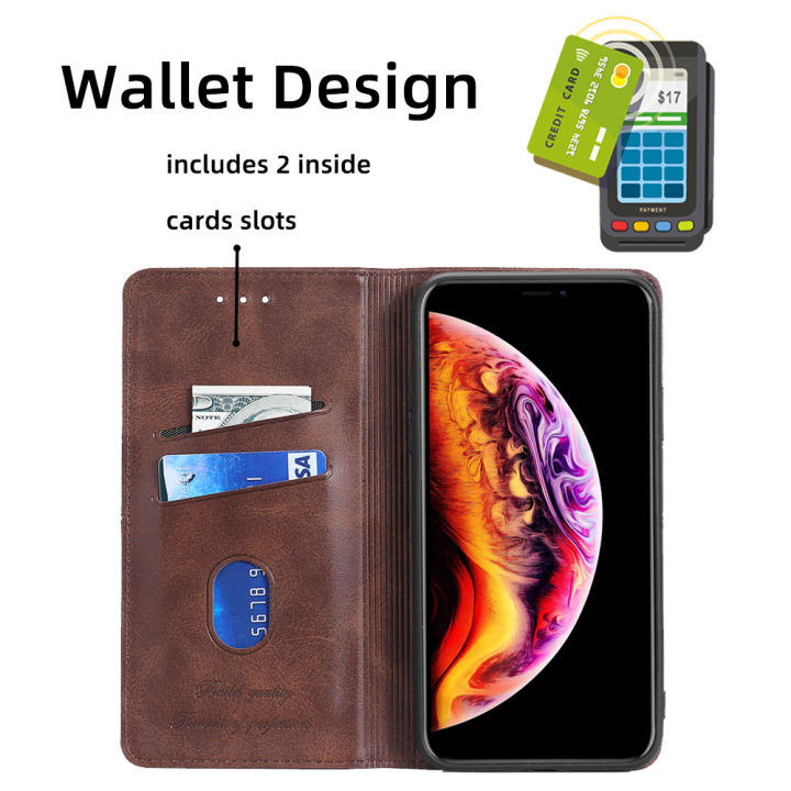 เคสสำหรับ-infinix-note-30-pro-4g-เคสแบบย้อนยุคเคสโทรศัพท์แบบฝาพับหนังพียูกระเป๋าเงินใส่บัตรเคสมือจับสำหรับโทรศัพท์มือถือ