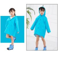 Cartoon Dinosaurs Unisex Hooded Waterproof Raincoat for Boys Girls Breathable Rainsuit Rainwear Outdoor Rain-proof Jacket Kid